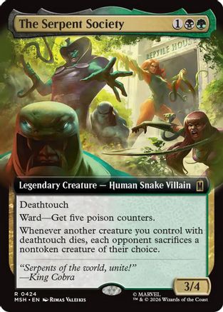 The Serpent Society (Extended Art) (MSH-424)  Foil - Marvel Super Heroes