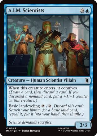 A.I.M. Scientists (MSH-044)  - Marvel Super Heroes