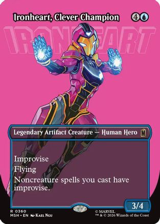 Ironheart, Clever Champion (Borderless) (MSH-360)  Foil - Marvel Super Heroes