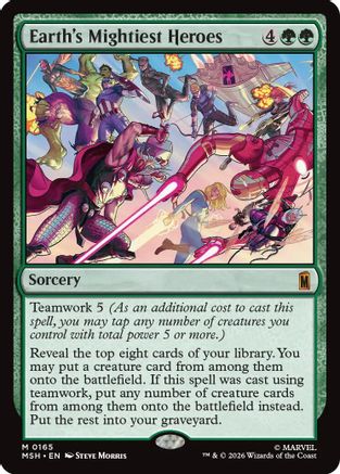 Earth's Mightiest Heroes (MSH-165)  Foil - Marvel Super Heroes