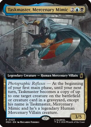 Taskmaster, Mercenary Mimic (Extended Art) (MSH-425)  Foil - Marvel Super Heroes