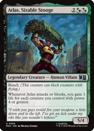 Atlas, Sizable Stooge (MSH-566)  Foil - Marvel Super Heroes