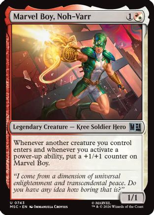 Marvel Boy, Noh-Varr (MSH-743)  - Marvel Super Heroes