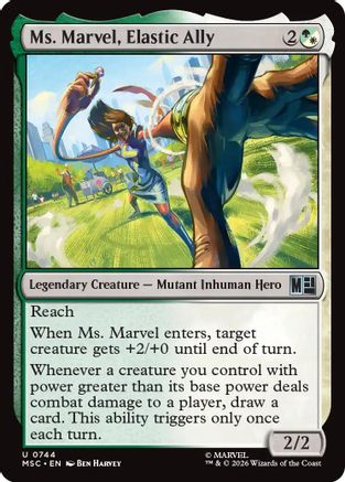 Ms. Marvel, Elastic Ally (MSH-744)  - Marvel Super Heroes