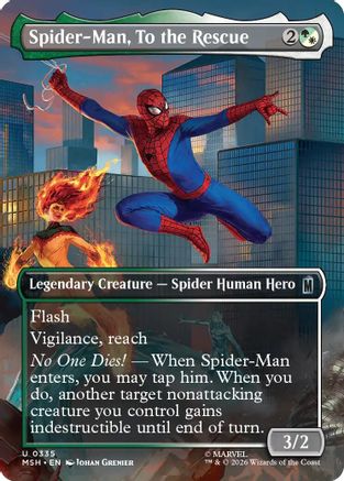 Spider-Man, To the Rescue (MSH-228)  Foil - Marvel Super Heroes