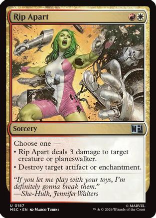 Rip Apart (MSC-187)  Foil - Commander: Marvel Super Heroes