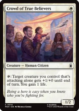 Crowd of True Believers (MSH-014)  Foil - Marvel Super Heroes