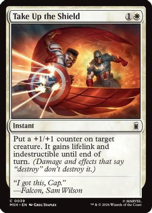 Take Up the Shield (MSH-039)  - Marvel Super Heroes