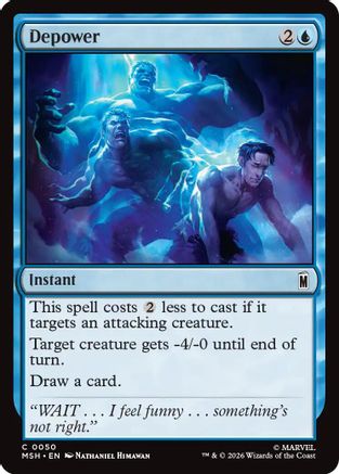 Depower (MSH-050)  Foil - Marvel Super Heroes