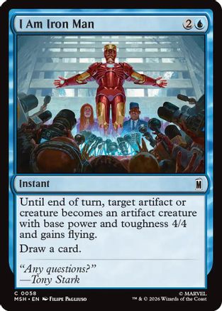 I Am Iron Man (MSH-058)  Foil - Marvel Super Heroes