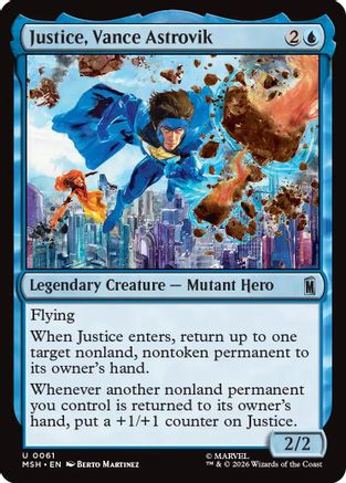 Justice, Vance Astrovik (MSH-061)  Foil - Marvel Super Heroes