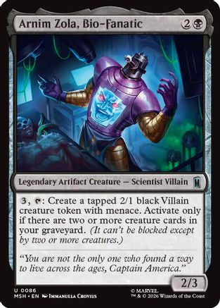 Arnim Zola, Bio-Fanatic (MSH-086)  Foil - Marvel Super Heroes