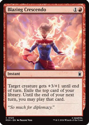 Blazing Crescendo (MSH-125)  - Marvel Super Heroes