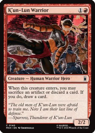 K'un-Lun Warrior (MSH-140)  Foil - Marvel Super Heroes