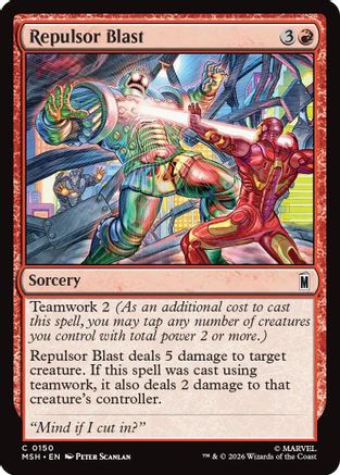 Repulsor Blast (MSH-150)  Foil - Marvel Super Heroes