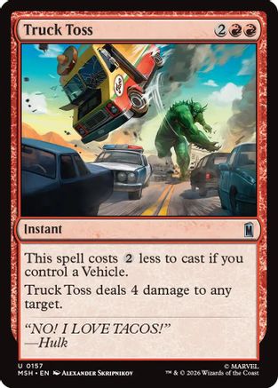 Truck Toss (MSH-157)  - Marvel Super Heroes
