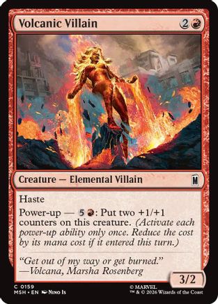 Volcanic Villain (MSH-159)  Foil - Marvel Super Heroes