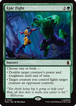 Epic Fight (MSH-166)  Foil - Marvel Super Heroes