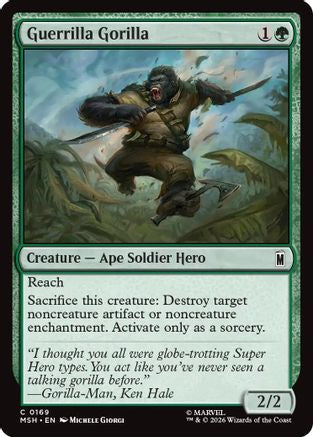 Guerrilla Gorilla (MSH-169)  Foil - Marvel Super Heroes