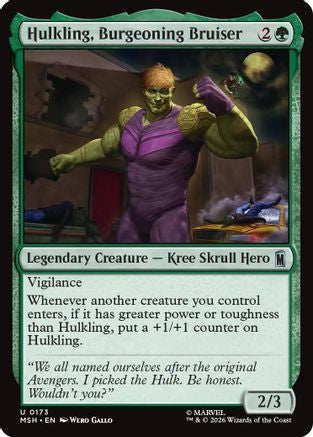 Hulkling, Burgeoning Bruiser (MSH-173)  - Marvel Super Heroes
