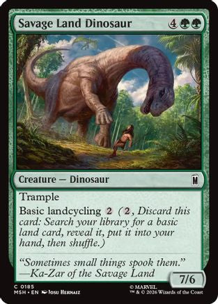 Savage Land Dinosaur (MSH-185)  Foil - Marvel Super Heroes