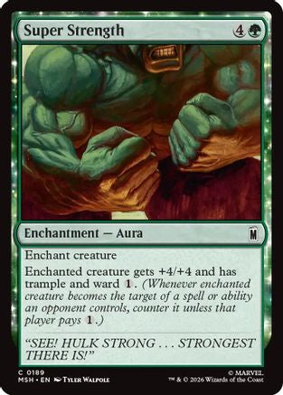 Super Strength (MSH-189)  - Marvel Super Heroes