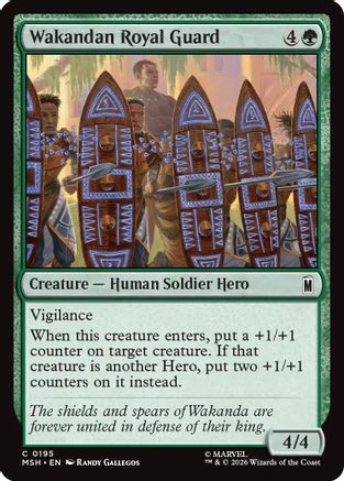 Wakandan Royal Guard (MSH-195)  Foil - Marvel Super Heroes