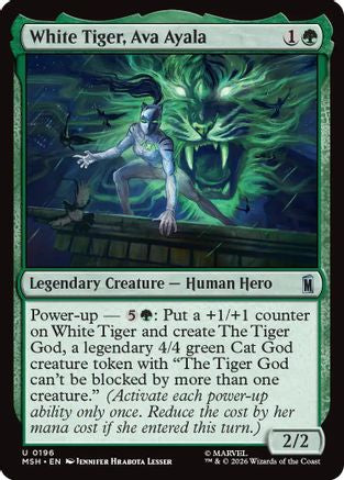 White Tiger, Ava Ayala (MSH-196)  Foil - Marvel Super Heroes