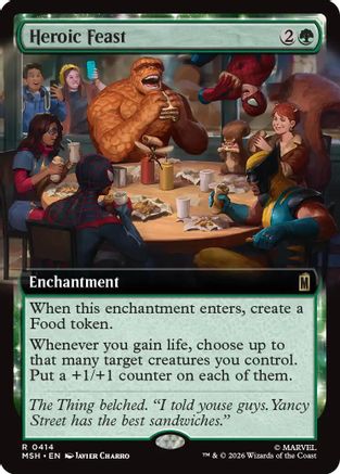 Heroic Feast (Extended Art) (MSH-414)  - Marvel Super Heroes