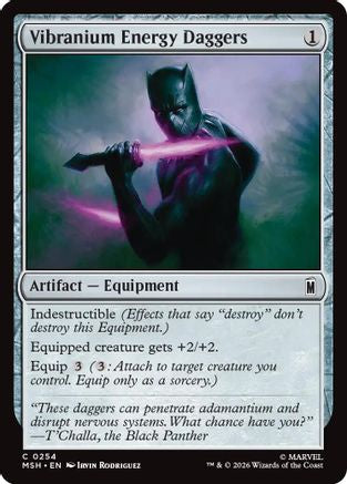 Vibranium Energy Daggers (MSH-254)  Foil - Marvel Super Heroes