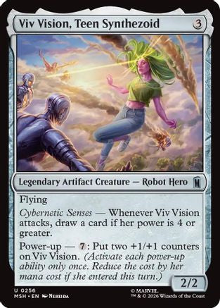 Viv Vision, Teen Synthezoid (MSH-256)  Foil - Marvel Super Heroes