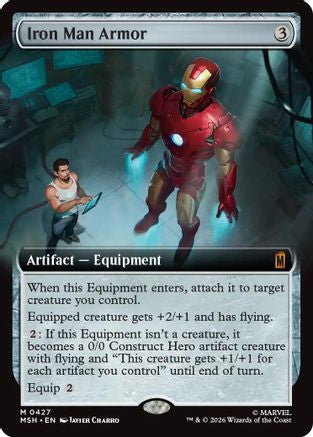 Iron Man Armor (Extended Art) (MSH-427)  Foil - Marvel Super Heroes
