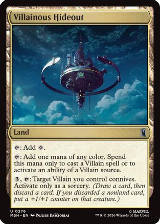 Villainous Hideout (MSH-276)  Foil - Marvel Super Heroes