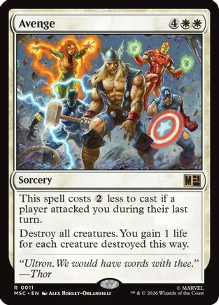 Avenge (MSC-011)  - Commander: Marvel Super Heroes