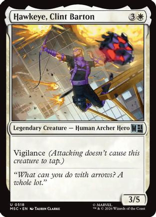 Hawkeye, Clint Barton (0518) (MSC-518)  Foil - Commander: Marvel Super Heroes