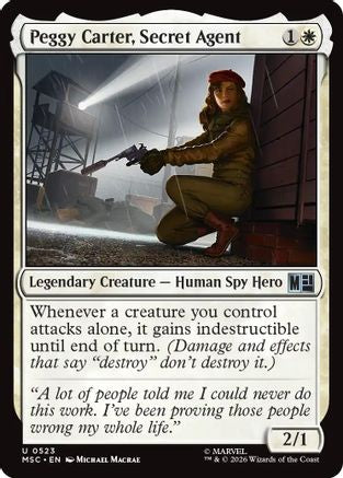 Peggy Carter, Secret Agent (MSC-523)  - Commander: Marvel Super Heroes