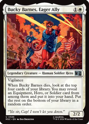 Bucky Barnes, Eager Ally (MSC-586)  - Commander: Marvel Super Heroes