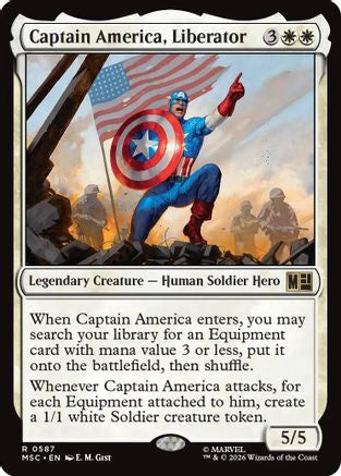 Captain America, Liberator (MSC-587)  - Commander: Marvel Super Heroes