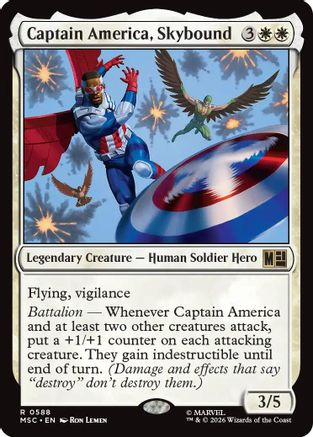 Captain America, Skybound (MSC-588)  - Commander: Marvel Super Heroes