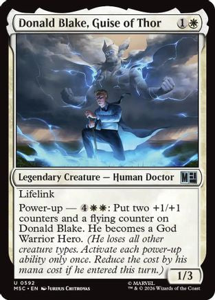 Donald Blake, Guise of Thor (MSC-592)  - Commander: Marvel Super Heroes