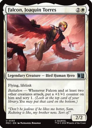 Falcon, Joaquin Torres (MSC-593)  Foil - Commander: Marvel Super Heroes