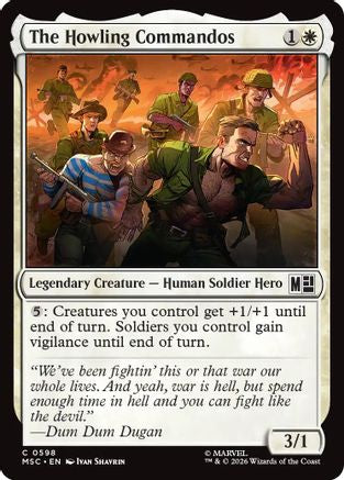 The Howling Commandos (MSC-598)  - Commander: Marvel Super Heroes
