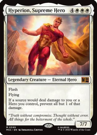 Hyperion, Supreme Hero (MSC-599)  - Commander: Marvel Super Heroes