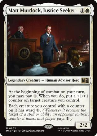 Matt Murdock, Justice Seeker (MSC-602)  Foil - Commander: Marvel Super Heroes