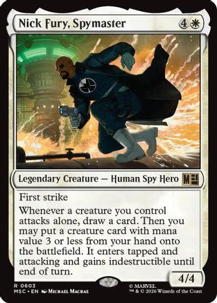 Nick Fury, Spymaster (MSC-603)  Foil - Commander: Marvel Super Heroes