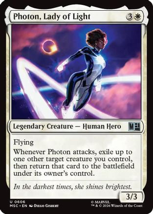 Photon, Lady of Light (MSC-606)  - Commander: Marvel Super Heroes