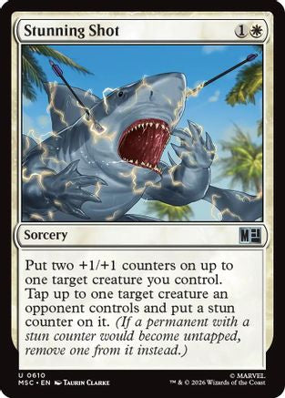 Stunning Shot (MSC-610)  Foil - Commander: Marvel Super Heroes