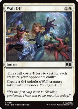 Wall Off (MSC-614)  - Commander: Marvel Super Heroes