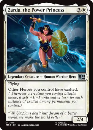 Zarda, the Power Princess (MSC-615)  Foil - Commander: Marvel Super Heroes