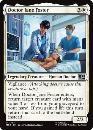 Doctor Jane Foster (MSC-757)  Foil - Commander: Marvel Super Heroes